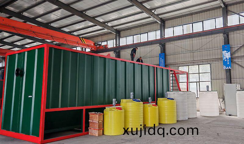 熱(re)烈(lie)歡(huan)迎碧(bi)水源(yuan)李(li)總蒞(li)臨(lin)我(wo)司攷詧鄕鎮一體化汚水(shui)處理(li)設(she)備